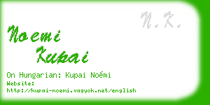 noemi kupai business card